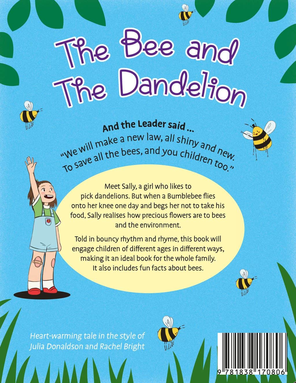 The Bee and the Dandelion Back cover scaled