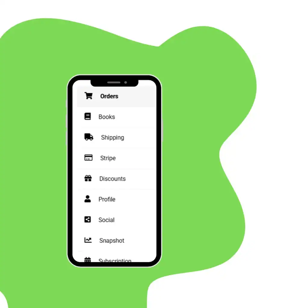 Dashboard showing author tools to control your pricing and manage your orders on buythebook.ie.
